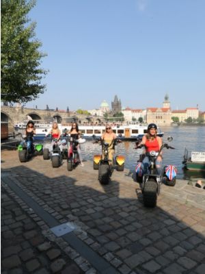 Trike e-scooter tour Praag