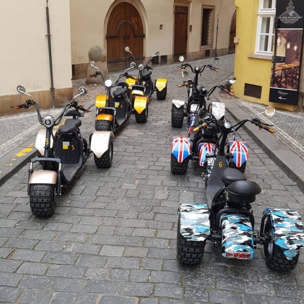 Trike e-scooter tour Praag