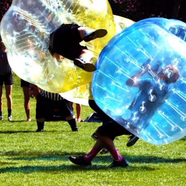 Bubble voetbal in Praag